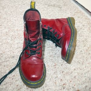 Dr. martens 1460 cherry red smooth womens size 6
